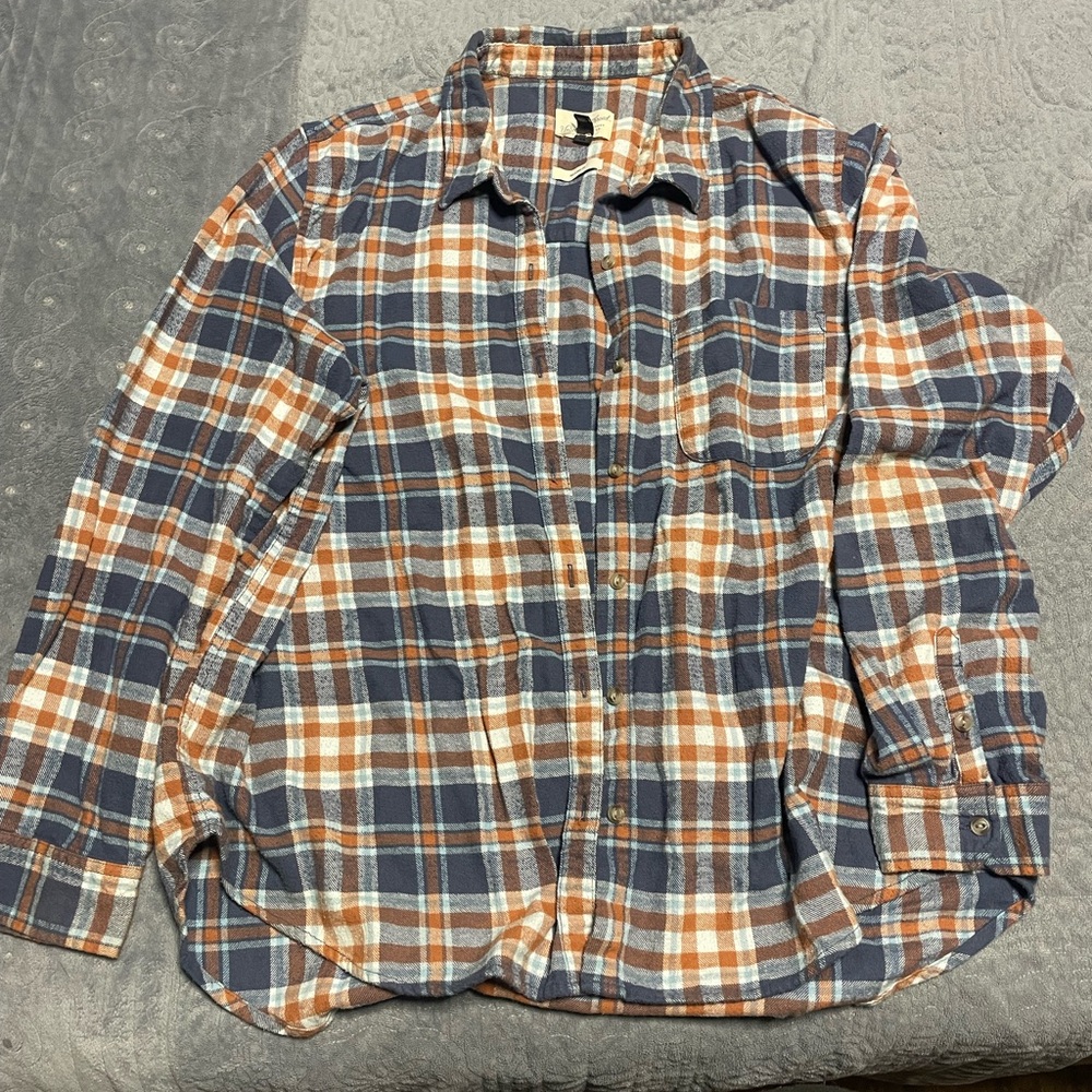 Blue and Orange Flannel